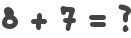 8 + 7 = ?